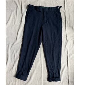 Atelier Munro Wool Dress Pants Men's 34X28 Loro Piana Fabric Trousers Italy Made